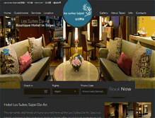 Tablet Screenshot of hotelsuitesda-an.com